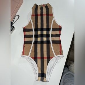 Burberry girls nylon swimsuit 6Y